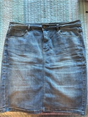 Classic Blue Denim Mini Skirt